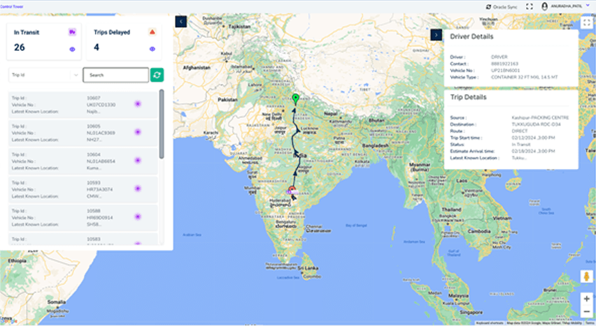 Tracking logistics